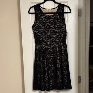 venus lace up dress Tiered Lace Gown